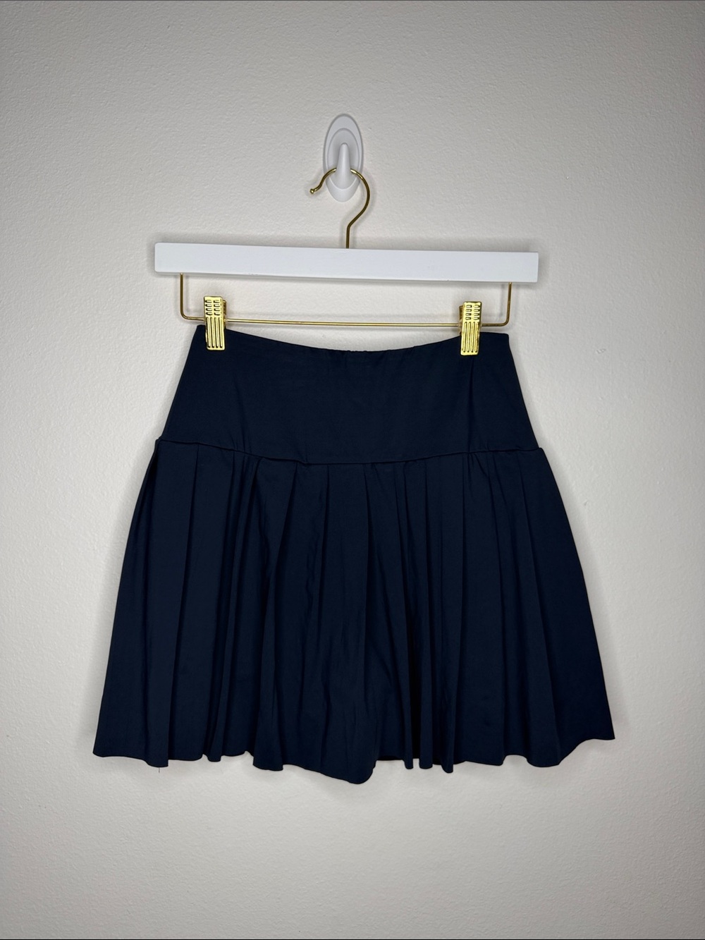 Pleated Navy Women's Skirt - Classic A-Line